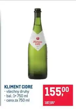 Makro Kliment Cidre nabídka