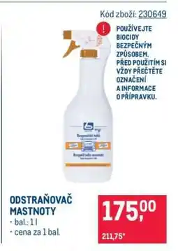 Makro Odstraňovač mastnoty nabídka