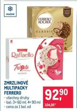 Makro ZMRZLINOVÉ MULTIPACKY FERRERO nabídka