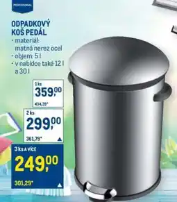 Makro ODPADKOVÝ KOŠ PEDÁL nabídka
