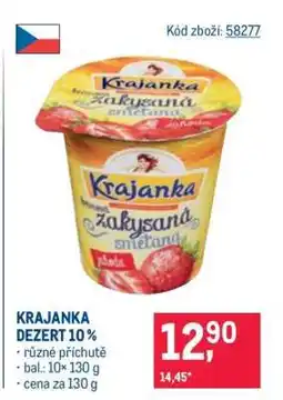 Makro Krajanka dezert 10 % nabídka
