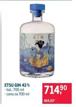 Makro ETSU GIN 43 % nabídka