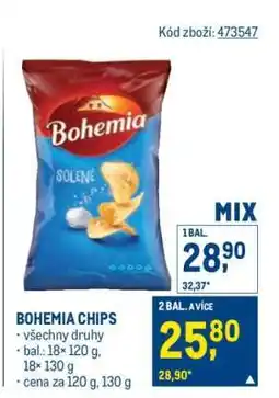 Makro Bohemia chips nabídka