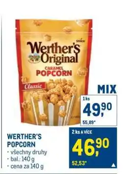Makro WERTHER‘S Popcorn nabídka