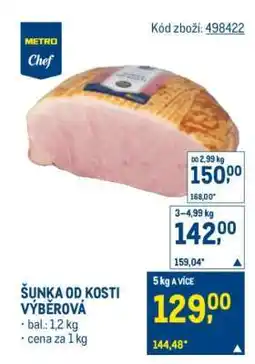Makro Šunka od kosti výběrová nabídka