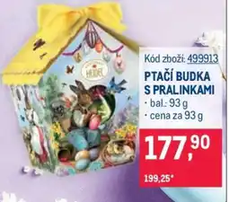 Makro PTAČÍ BUDKA S PRALINKAMI nabídka