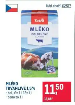 Makro Mléko trvanlivé 1,5 % nabídka