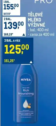 Makro TĚLOVÉ MLÉKO VÝŽIVNÉ nabídka