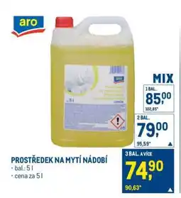 Makro Prostředek na mytí nádobí nabídka