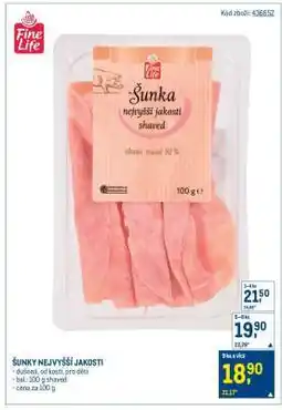 Makro Šunky nejvyšší jakosti nabídka