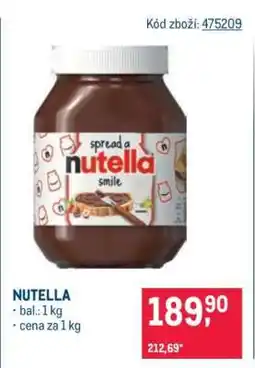 Makro Nutella nabídka
