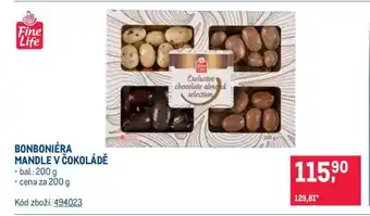 Makro BONBONIÉRA MANDLE V ČOKOLÁDĚ nabídka