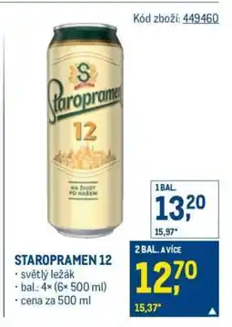 Makro Staropramen 12 nabídka