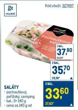 Makro Saláty nabídka