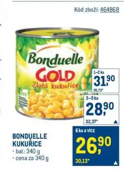 Makro BONDUELLE Kukuřice nabídka