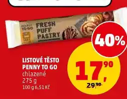 Penny Market LISTOVÉ TĚSTO PENNY TO GO nabídka