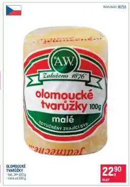 Makro Olomoucké tvarůžky nabídka