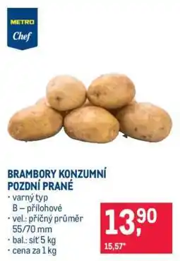 Makro Brambory konzumní pozdní prané nabídka
