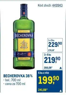 Makro Becherovka 38 % nabídka