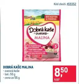 Makro DOBRÁ KAŠE MALINA nabídka