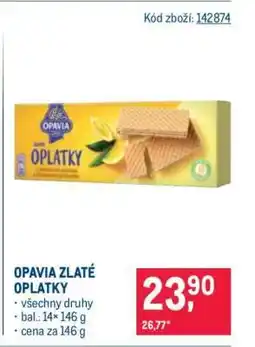 Makro Opavia Zlaté Oplatky nabídka