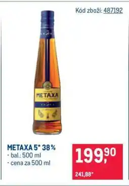 Makro Metaxa 5* 38 % nabídka