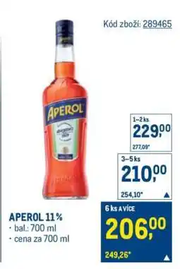 Makro Aperol 11 % nabídka