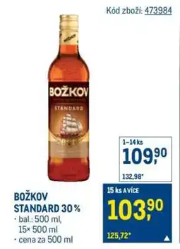 Makro Božkov Standard 30% nabídka
