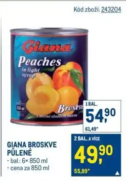 Makro GIANA BROSKVE PŮLENÉ nabídka