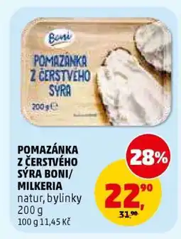 Penny Market POMAZÁNKA Z ČERSTVÉHO SÝRA BONI/ MILKERIA nabídka