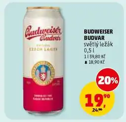 Penny Market BUDWEISER BUDVAR světlý ležák 0,5 l nabídka