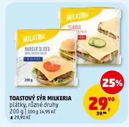 Penny Market TOASTOVÝ SÝR MILKERIA nabídka