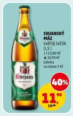 Penny Market Svijanský Máz světlý ležák 0,5 l nabídka