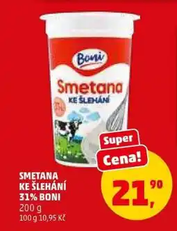 Penny Market SMETANA KE ŠLEHÁNÍ 31% BONI nabídka
