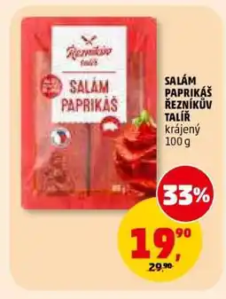 Penny Market SALÁM PAPRIKÁŠ ŘEZNÍKŮV TALÍŘ nabídka