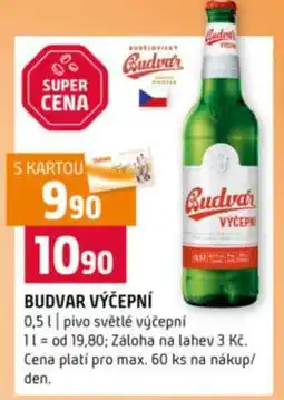 Terno Budvar výčepní nabídka