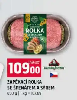 Terno Zapékaní rolka se špenátem a sýrem nabídka