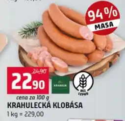 Terno Krahulecká klobása nabídka