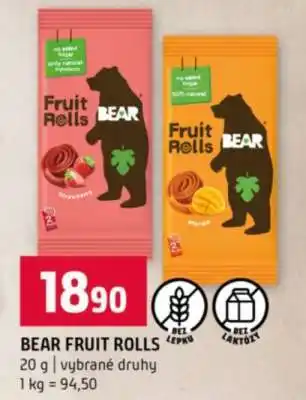 Terno Bear Fruit Rolls nabídka