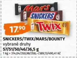 Terno Snickers, Twix, Mars, Bounty nabídka