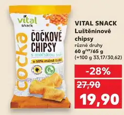 Kaufland VITAL SNACK Luštěninové chipsy nabídka