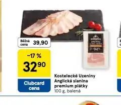 Tesco Anglická slanina premium plátky nabídka