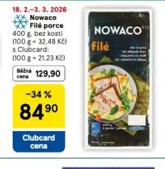 Tesco Nowaco filé porce nabídka