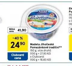 Tesco Madeta jihočeské pomazánkové tradiční nabídka