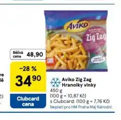 Tesco Aviko zig zag hranolky vlnky nabídka