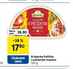 Tesco Krajanka paštika s pečeým masem nabídka
