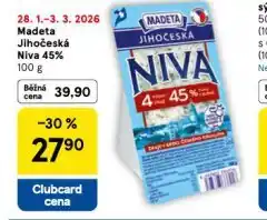 Tesco Madeta jihočeská niva 45% nabídka