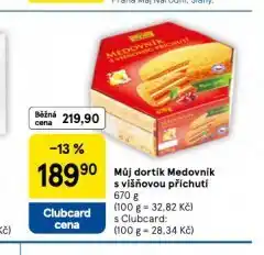 Tesco Můj dortík medovník s višňovou příchutí nabídka