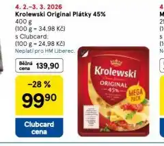 Tesco Krolewski original plátky 45% nabídka