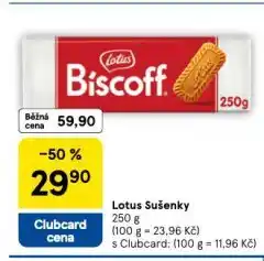 Tesco Lotus sušenky nabídka